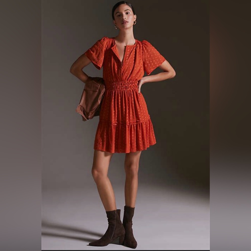 Somerset Orange mini dress medium